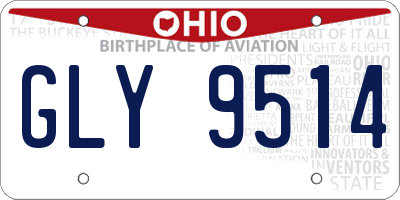 OH license plate GLY9514