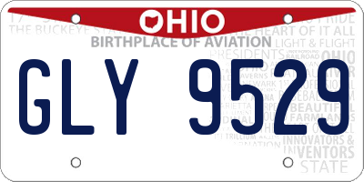 OH license plate GLY9529