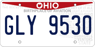 OH license plate GLY9530