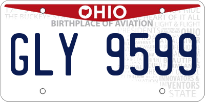 OH license plate GLY9599