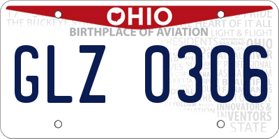 OH license plate GLZ0306