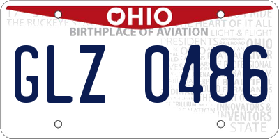 OH license plate GLZ0486