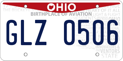 OH license plate GLZ0506