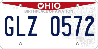 OH license plate GLZ0572
