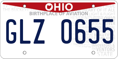 OH license plate GLZ0655