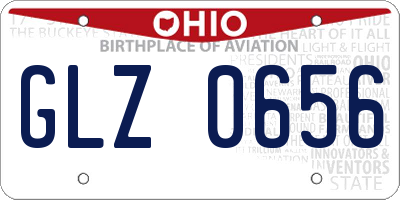 OH license plate GLZ0656