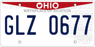 OH license plate GLZ0677