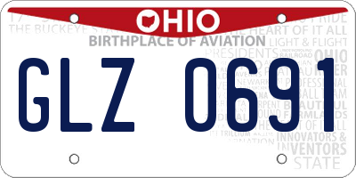 OH license plate GLZ0691