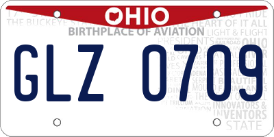 OH license plate GLZ0709