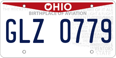 OH license plate GLZ0779