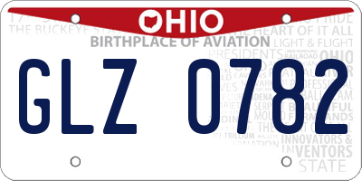 OH license plate GLZ0782