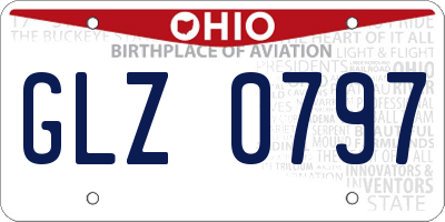 OH license plate GLZ0797