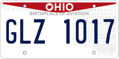 OH license plate GLZ1017