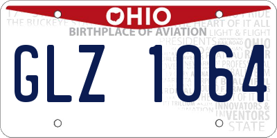 OH license plate GLZ1064