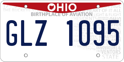 OH license plate GLZ1095