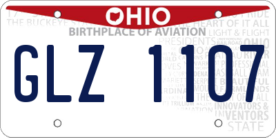 OH license plate GLZ1107