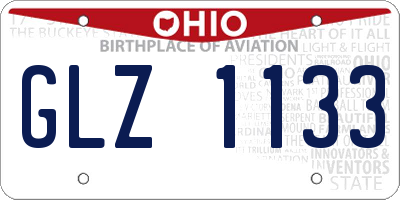 OH license plate GLZ1133