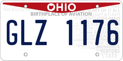 OH license plate GLZ1176