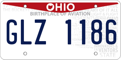 OH license plate GLZ1186