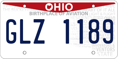 OH license plate GLZ1189