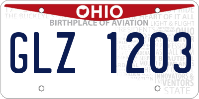 OH license plate GLZ1203