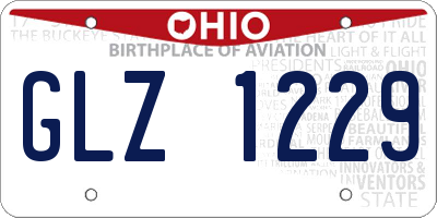 OH license plate GLZ1229