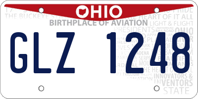OH license plate GLZ1248