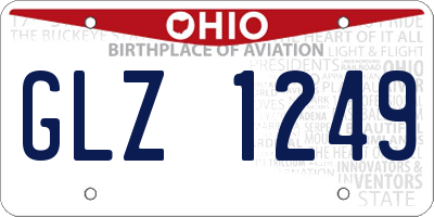 OH license plate GLZ1249
