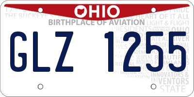 OH license plate GLZ1255