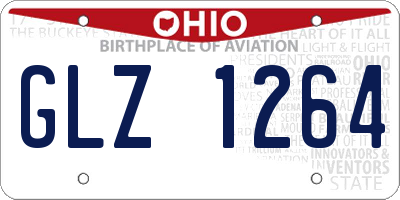 OH license plate GLZ1264