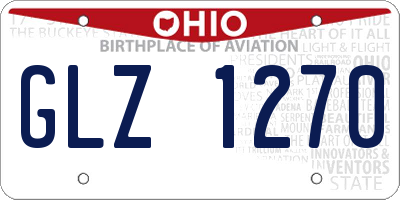 OH license plate GLZ1270