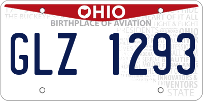 OH license plate GLZ1293