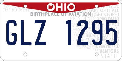 OH license plate GLZ1295