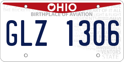 OH license plate GLZ1306