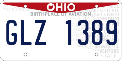 OH license plate GLZ1389