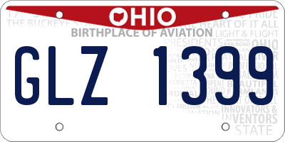 OH license plate GLZ1399