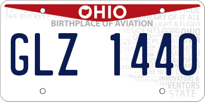 OH license plate GLZ1440