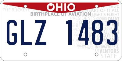 OH license plate GLZ1483