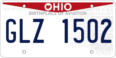OH license plate GLZ1502