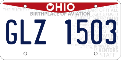 OH license plate GLZ1503