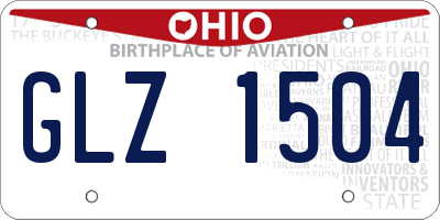 OH license plate GLZ1504