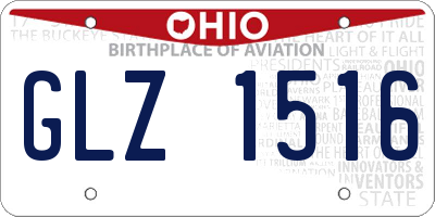 OH license plate GLZ1516
