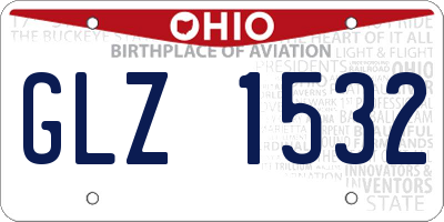 OH license plate GLZ1532