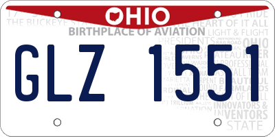 OH license plate GLZ1551