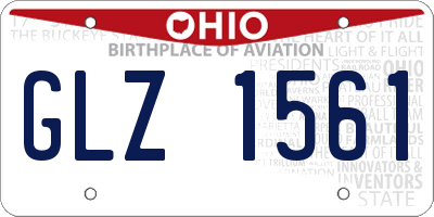 OH license plate GLZ1561