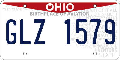OH license plate GLZ1579