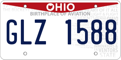 OH license plate GLZ1588