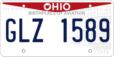 OH license plate GLZ1589