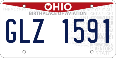 OH license plate GLZ1591