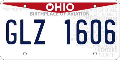 OH license plate GLZ1606